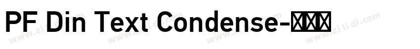 PF Din Text Condense字体转换